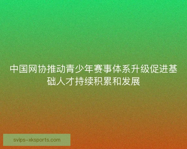 中国网协推动青少年赛事体系升级促进基础人才持续积累和发展